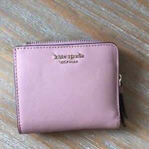 Kate Spade Dusty Rose Wallet with Gold Hardware, excellent condition!